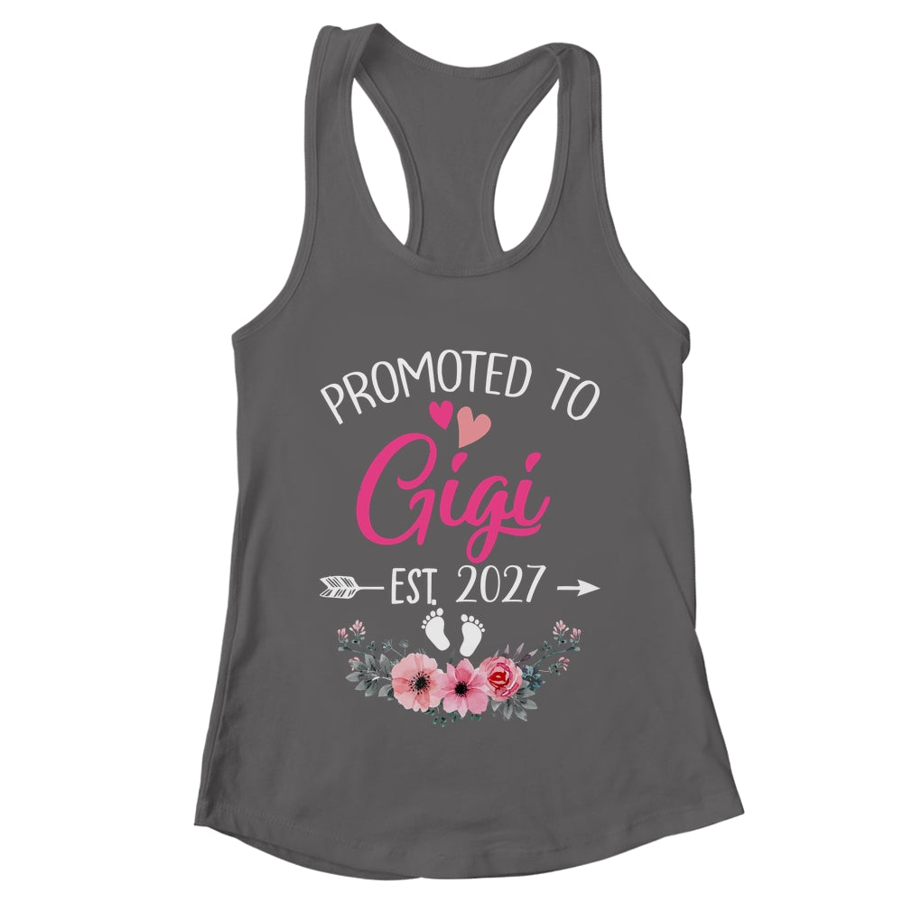 Promoted To Gigi Est 2027 Mothers Day First Time Shirt & Tank Top | teecentury