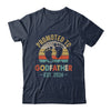 Promoted To Godfather Est 2024 Fathers Day Vintage Shirt & Tank Top | teecentury