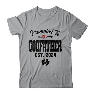 Promoted To Godfather Est 2024 First Time Fathers Day Shirt & Hoodie | teecentury