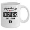 Promoted To Godfather Est 2024 First Time Fathers Day Mug | teecentury