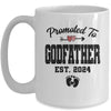 Promoted To Godfather Est 2024 First Time Fathers Day Mug | teecentury