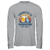 Promoted To Godfather Est 2024 First Time Fathers Day Retro Shirt & Hoodie | teecentury