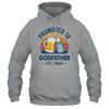 Promoted To Godfather Est 2024 First Time Fathers Day Retro Shirt & Hoodie | teecentury