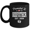 Promoted To Godfather Est 2024 Funny First Time Fathers Day Mug | teecentury