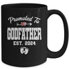 Promoted To Godfather Est 2024 Funny First Time Fathers Day Mug | teecentury