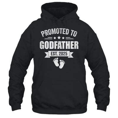 Promoted To Godfather Est 2025 Fathers Day First Time New Shirt & Hoodie | teecentury