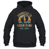 Promoted To Godfather Est 2025 Fathers Day Vintage Shirt & Hoodie | teecentury