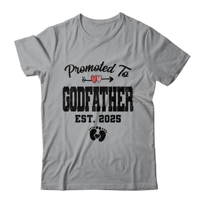 Promoted To Godfather Est 2025 First Time Fathers Day Shirt & Hoodie | teecentury