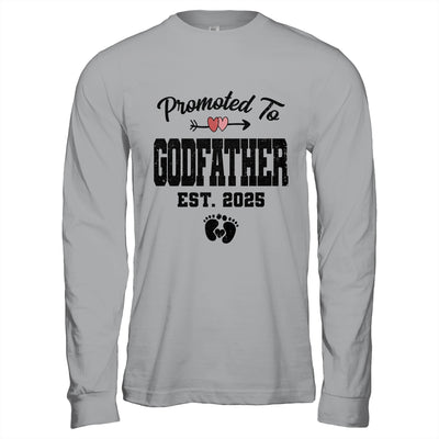 Promoted To Godfather Est 2025 First Time Fathers Day Shirt & Hoodie | teecentury