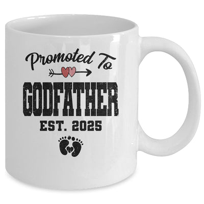 Promoted To Godfather Est 2025 First Time Fathers Day Mug | teecentury