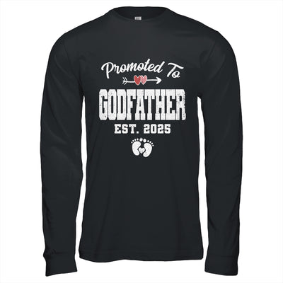 Promoted To Godfather Est 2025 Funny First Time Fathers Day Shirt & Hoodie | teecentury