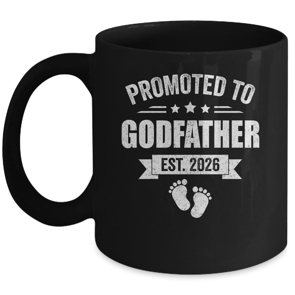 Promoted To Godfather Est 2026 Fathers Day First Time New Mug | teecentury