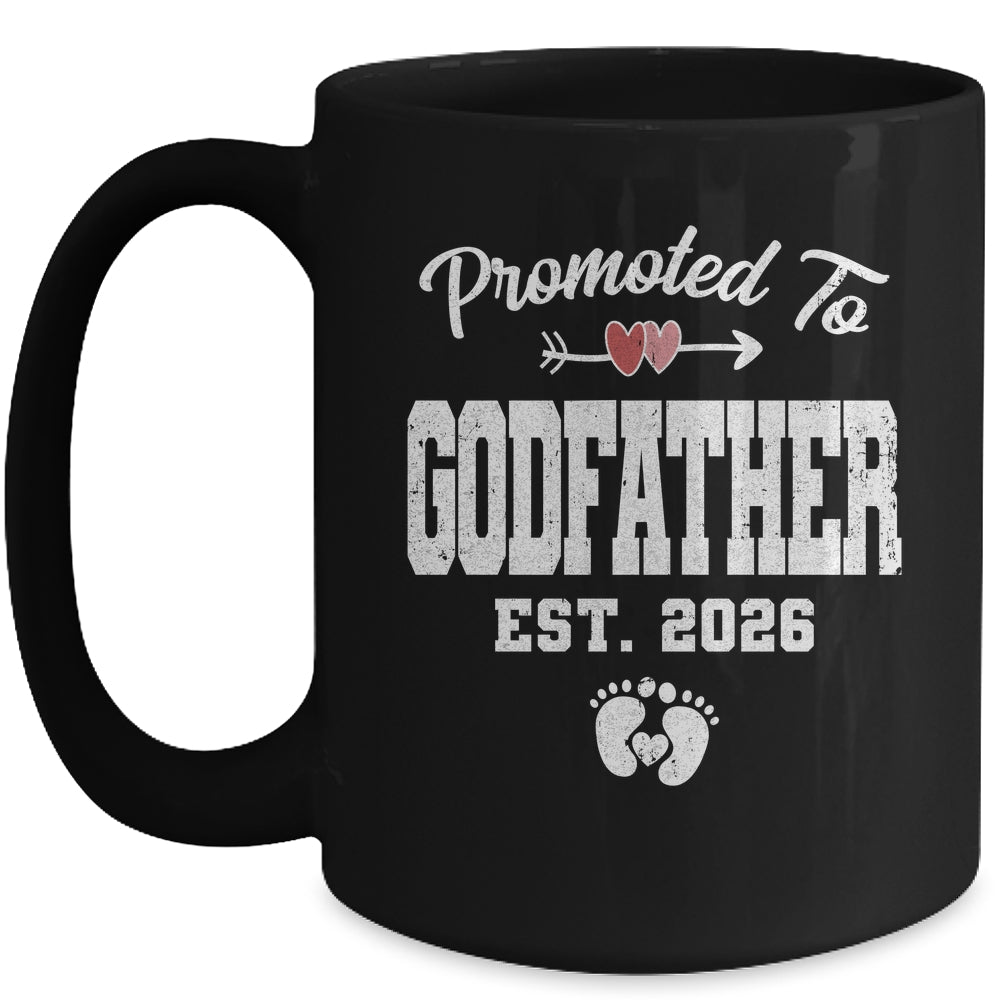 Promoted To Godfather Est 2026 Funny First Time Fathers Day Mug | teecentury