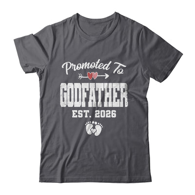 Promoted To Godfather Est 2026 Funny First Time Fathers Day Shirt & Hoodie | teecentury