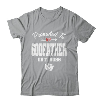 Promoted To Godfather Est 2026 Funny First Time Fathers Day Shirt & Hoodie | teecentury