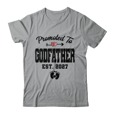 Promoted To Godfather Est 2027 First Time Fathers Day Shirt & Hoodie | teecentury