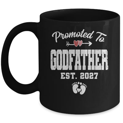 Promoted To Godfather Est 2027 Funny First Time Fathers Day Mug | teecentury
