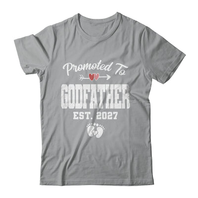 Promoted To Godfather Est 2027 Funny First Time Fathers Day Shirt & Hoodie | teecentury