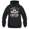 Promoted To Godmother 2026 First Time Floral New Godmother Shirt & Hoodie | teecentury