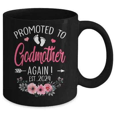 Promoted To Godmother Again Est 2024 Mothers Day Mug | teecentury