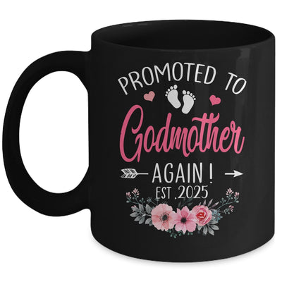 Promoted To Godmother Again Est 2025 Mothers Day Mug | teecentury