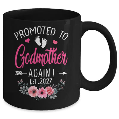 Promoted To Godmother Again Est 2027 Mothers Day Mug | teecentury
