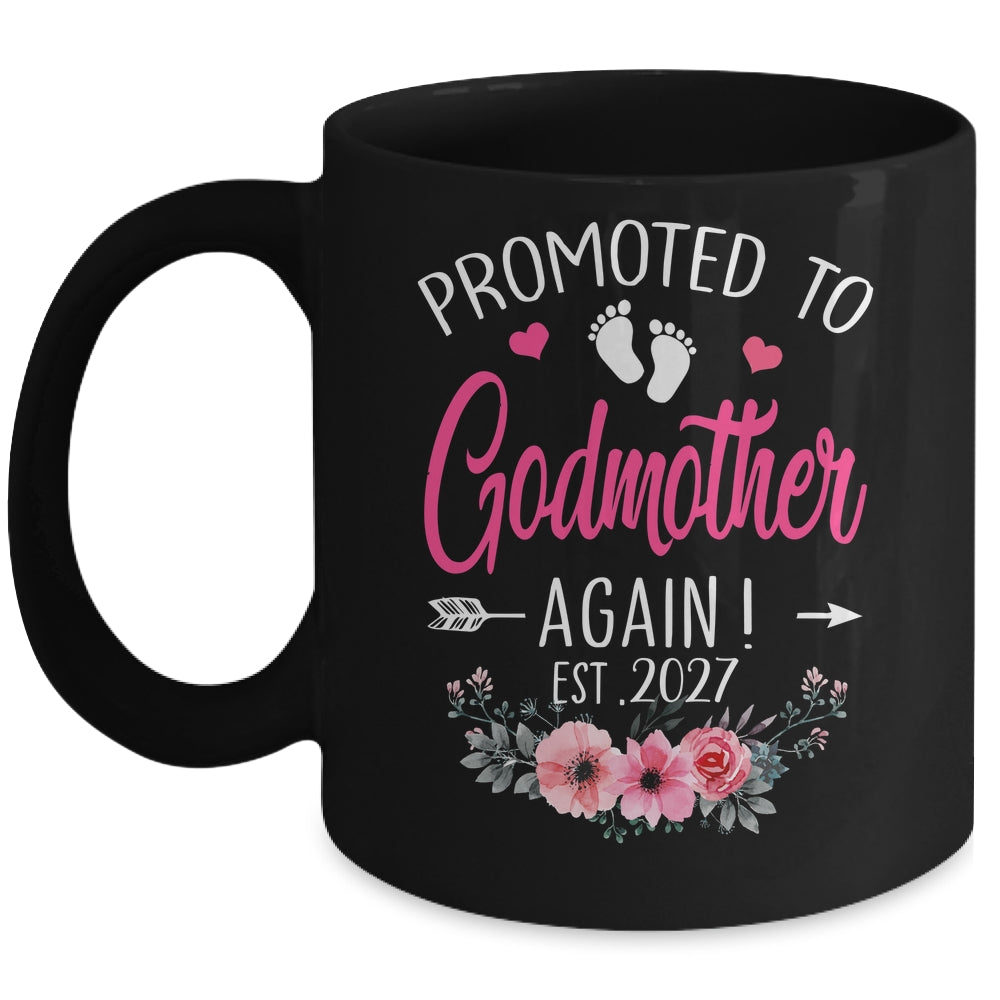 Promoted To Godmother Again Est 2027 Mothers Day Mug | teecentury