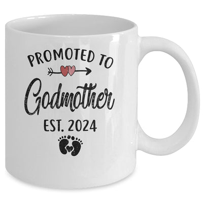 Promoted To Godmother Est 2024 First Time Mothers Day Mug | teecentury