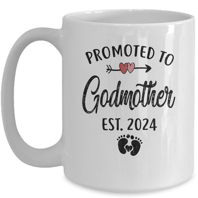 Promoted To Godmother Est 2024 First Time Mothers Day Mug | teecentury