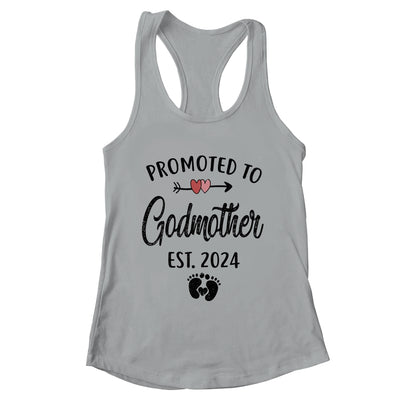 Promoted To Godmother Est 2024 First Time Mothers Day Shirt & Tank Top | teecentury