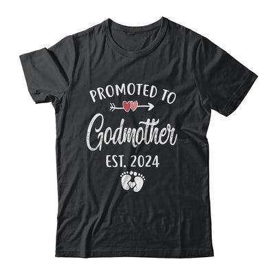 Promoted To Godmother Est 2024 Funny First Time Mothers Day Shirt & Tank Top | teecentury