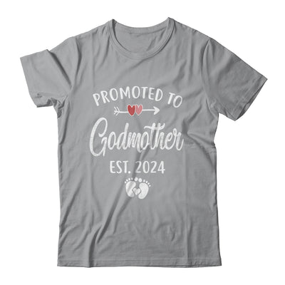Promoted To Godmother Est 2024 Funny First Time Mothers Day Shirt & Tank Top | teecentury