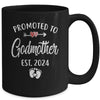 Promoted To Godmother Est 2024 Funny First Time Mothers Day Mug | teecentury
