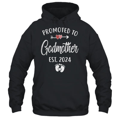 Promoted To Godmother Est 2024 Funny First Time Mothers Day Shirt & Tank Top | teecentury