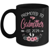 Promoted To Godmother Est 2024 Mothers Day First Time Mug | teecentury