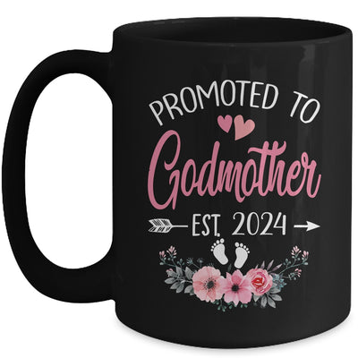 Promoted To Godmother Est 2024 Mothers Day First Time Mug | teecentury