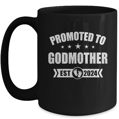 Promoted To Godmother Est 2024 Mothers Day First Time New Mug | teecentury