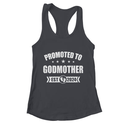 Promoted To Godmother Est 2024 Mothers Day First Time New Shirt & Tank Top | teecentury