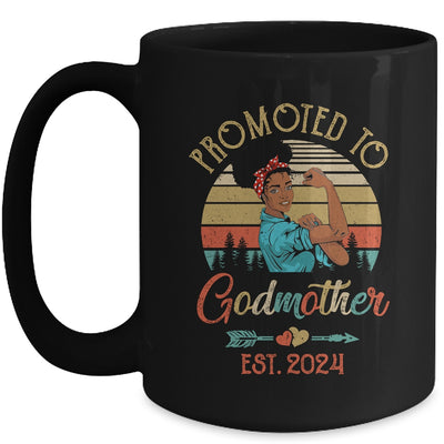 Promoted To Godmother Est 2024 Vintage First Time Aunt Mug | teecentury