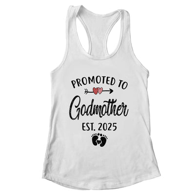 Promoted To Godmother Est 2025 First Time Mothers Day Shirt & Tank Top | teecentury