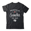 Promoted To Godmother Est 2025 Funny First Time Mothers Day Shirt & Tank Top | teecentury