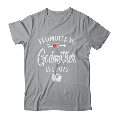 Promoted To Godmother Est 2025 Funny First Time Mothers Day Shirt & Tank Top | teecentury