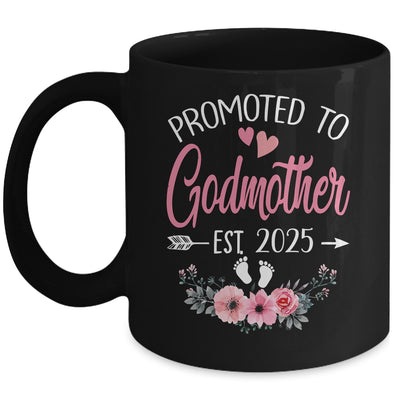 Promoted To Godmother Est 2025 Mothers Day First Time Mug | teecentury