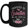 Promoted To Godmother Est 2025 Mothers Day First Time Mug | teecentury
