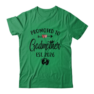 Promoted To Godmother Est 2026 First Time Mothers Day Shirt & Hoodie | teecentury