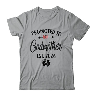 Promoted To Godmother Est 2026 First Time Mothers Day Shirt & Hoodie | teecentury