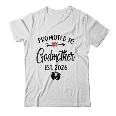 Promoted To Godmother Est 2026 First Time Mothers Day Shirt & Hoodie | teecentury