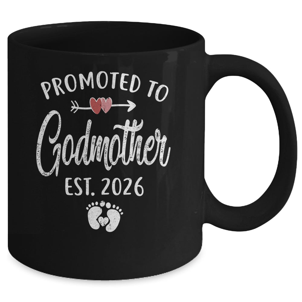 Promoted To Godmother Est 2026 Funny First Time Mothers Day Mug | teecentury