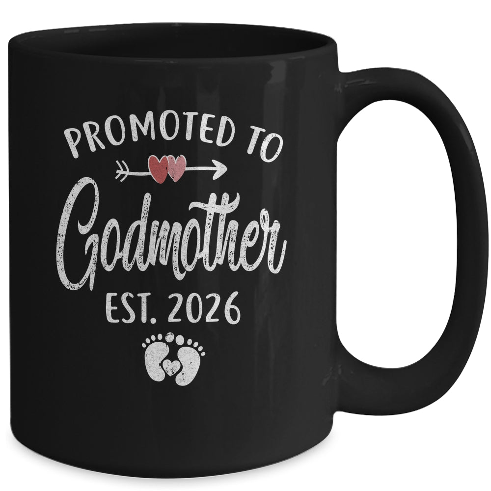 Promoted To Godmother Est 2026 Funny First Time Mothers Day Mug | teecentury