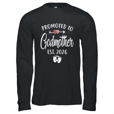 Promoted To Godmother Est 2026 Funny First Time Mothers Day Shirt & Hoodie | teecentury